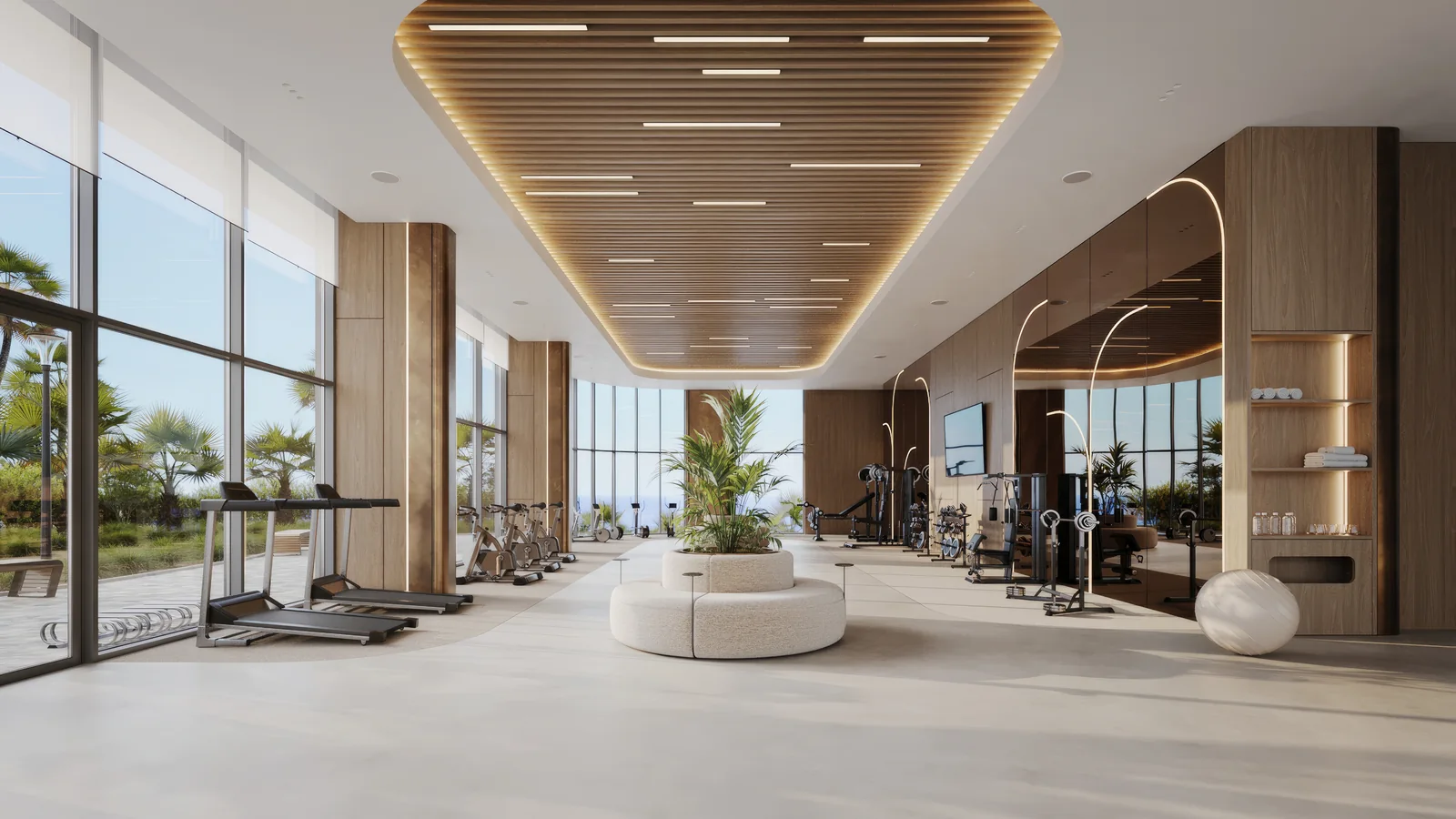 Horizon Towers · Fitness and wellness spaces · Architectural visualisation