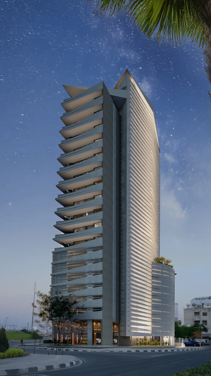 The architectural silhouette · Architectural visualisation
